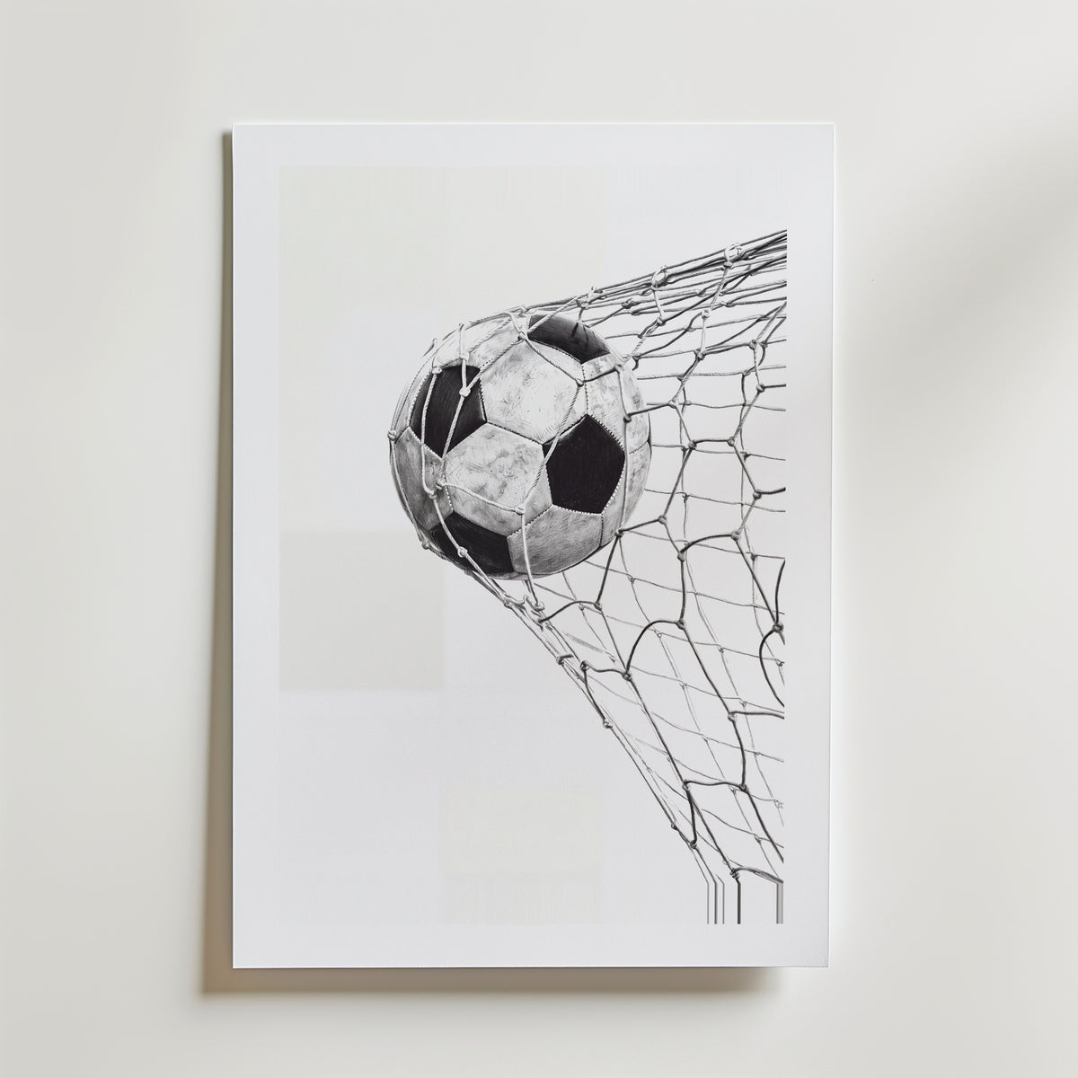 Back of the Net Poster – med passepartout