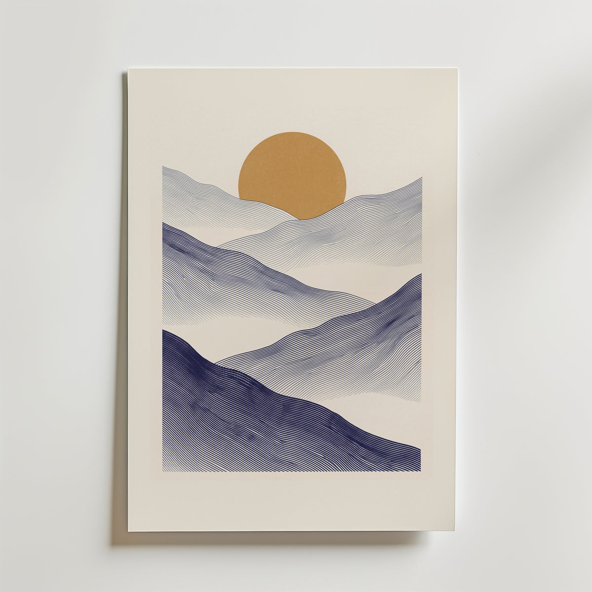Indigo Mountains Poster – utan passepartout