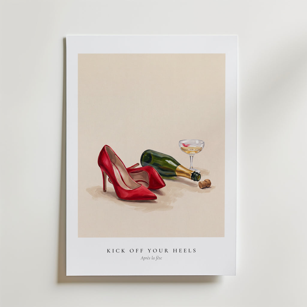 Lipstick and Linen Poster – utan passepartout