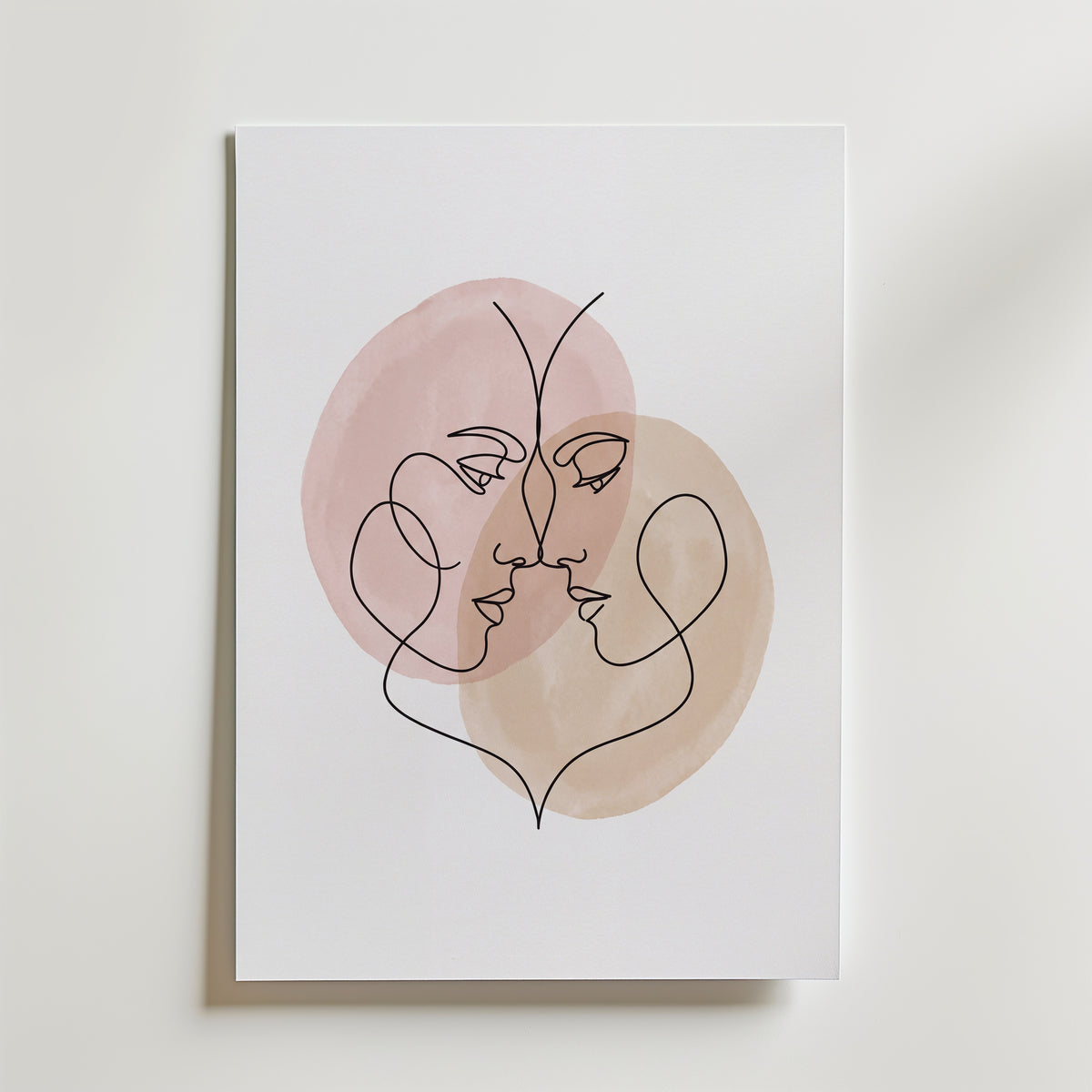One Line Love Poster – utan passepartout