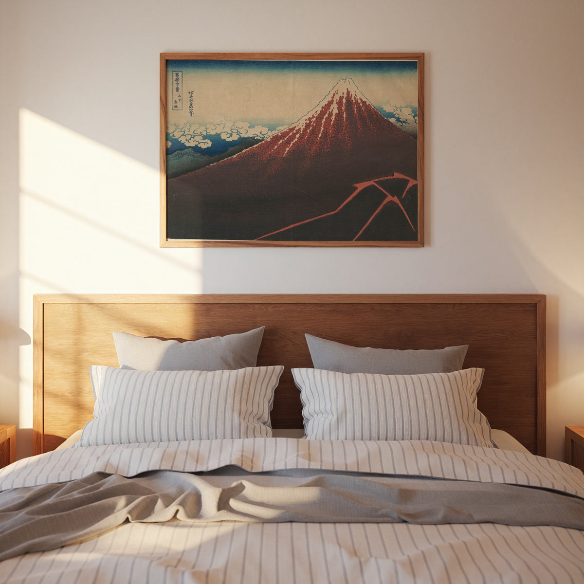 Katsushika Hokusai Thunderstorm Beneath the Summit 1831 Poster – i rum 1