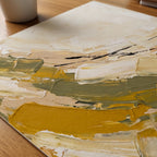 Ochre Meadow Poster – närbild på papper