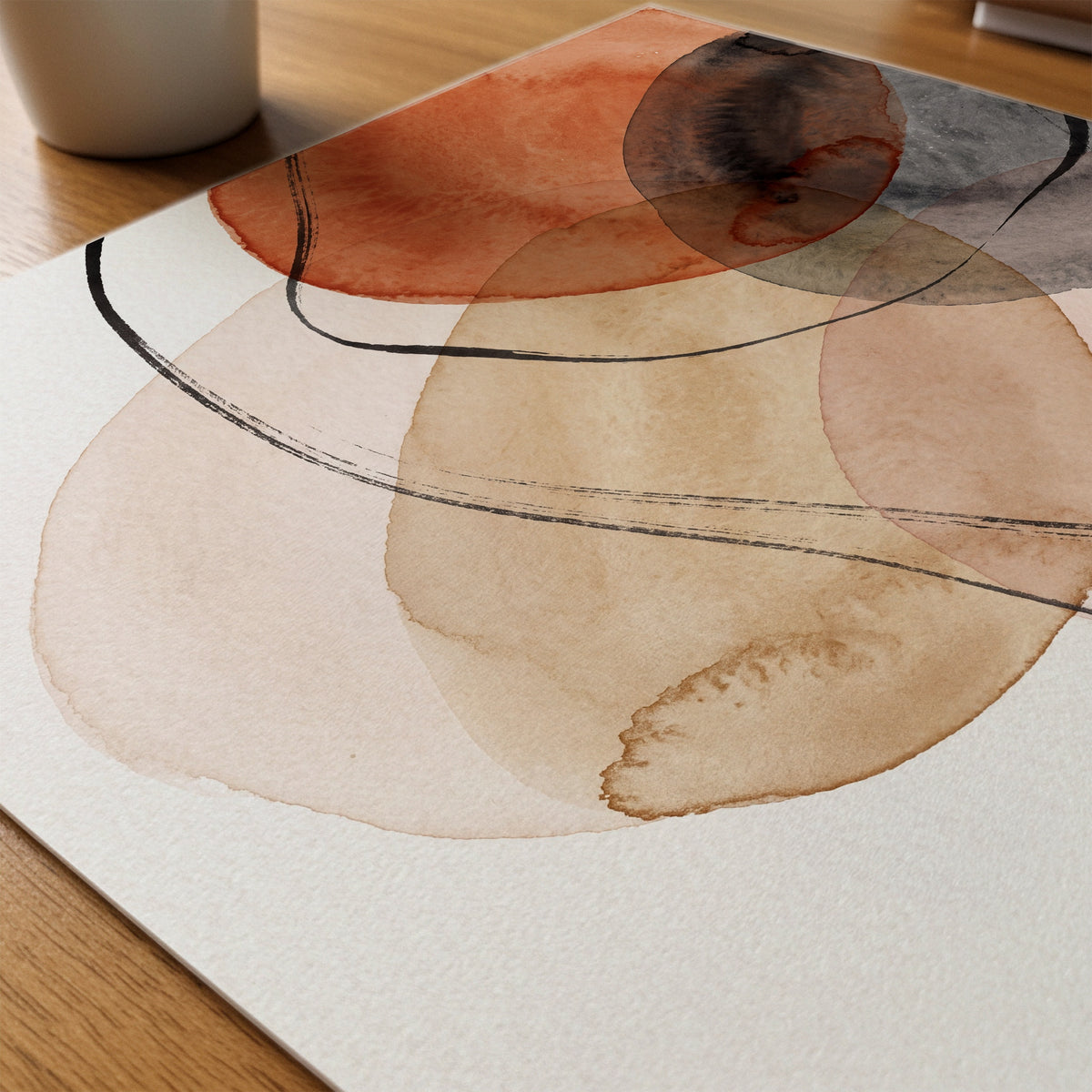 Rust and Ink Poster – närbild på papper