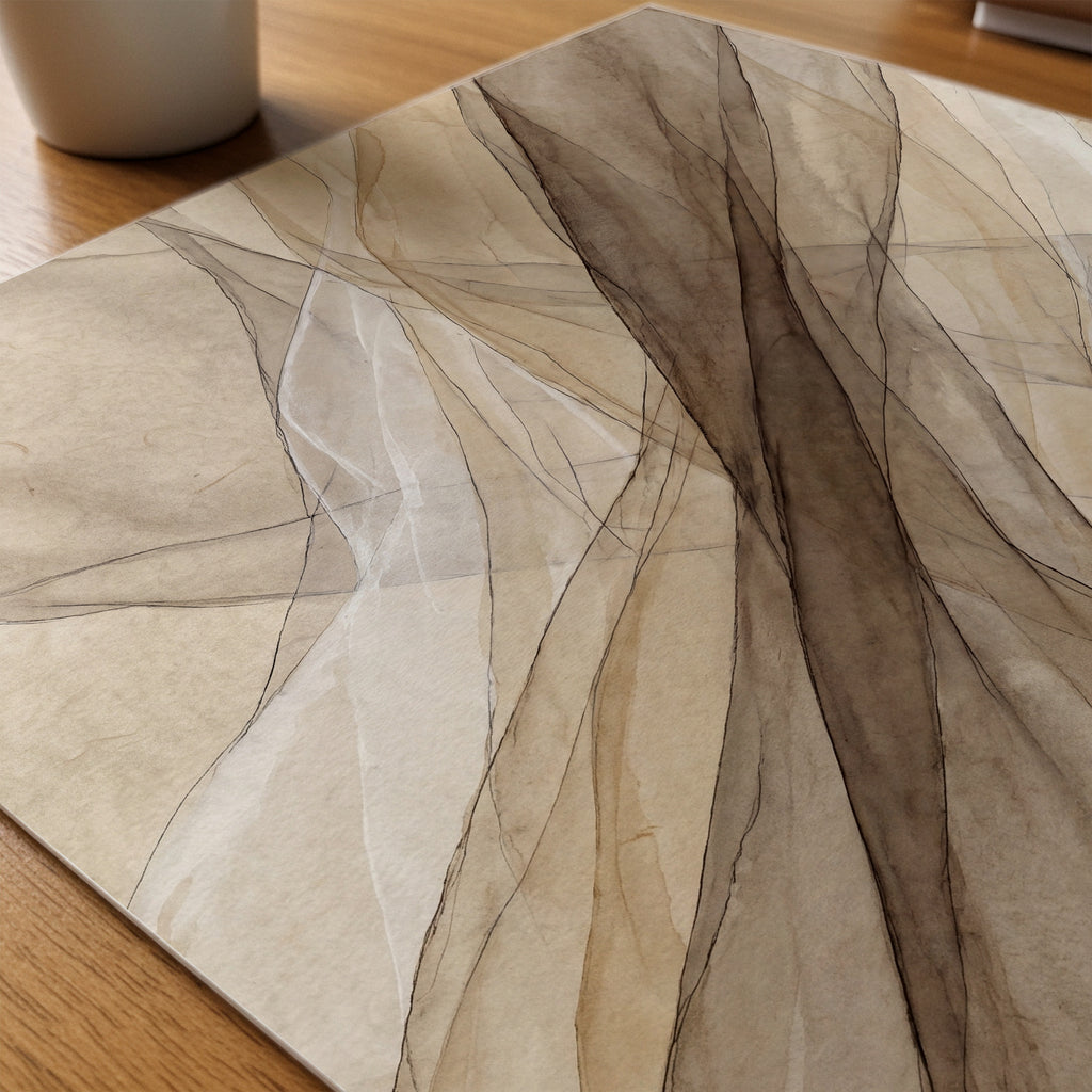 Sepia Veil Poster – närbild på papper