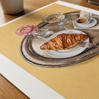 Silver Tray Morning Poster – närbild på papper