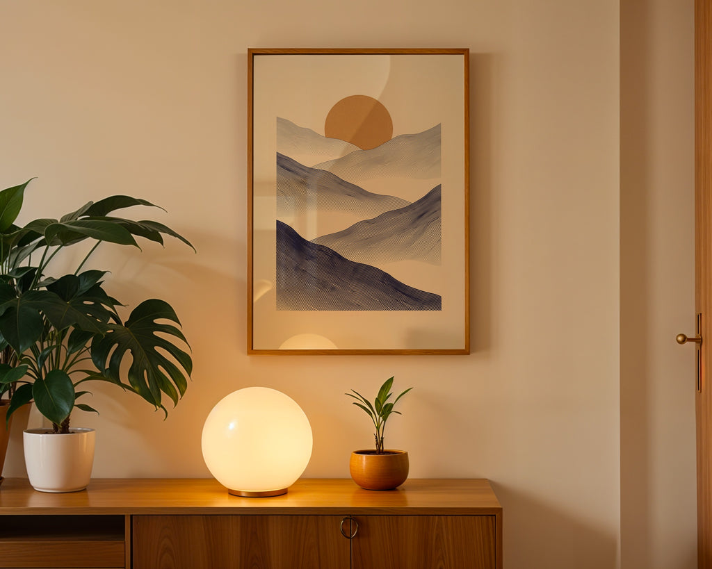 Indigo Mountains Poster – i rum 2