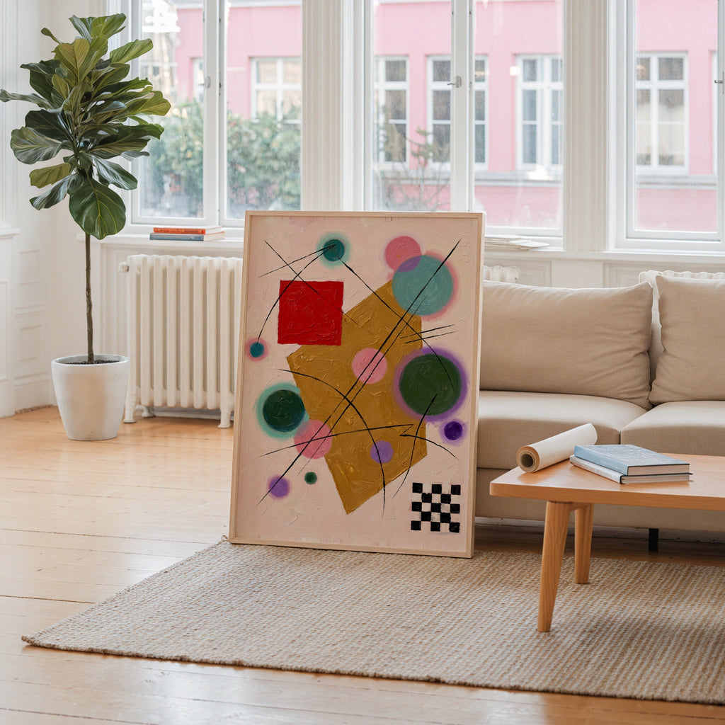 Wassily Kandinsky Red Accent Poster – i rum 2