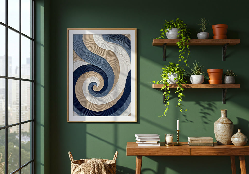 Indigo Spiral Poster – i rum 5