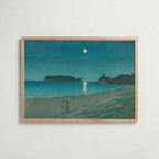 Hasui Kawase Shichirigahama in Sagami Province 1930 Poster – ekram