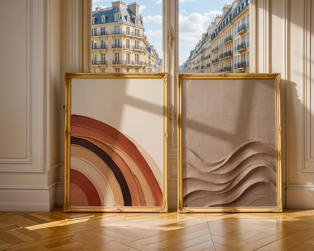 Plaster Waves Poster – två posters i rum 1