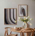 Charcoal Cascade Poster – två posters i rum 2