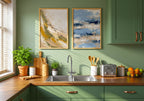 Coastal Strokes Poster – två posters i rum 2