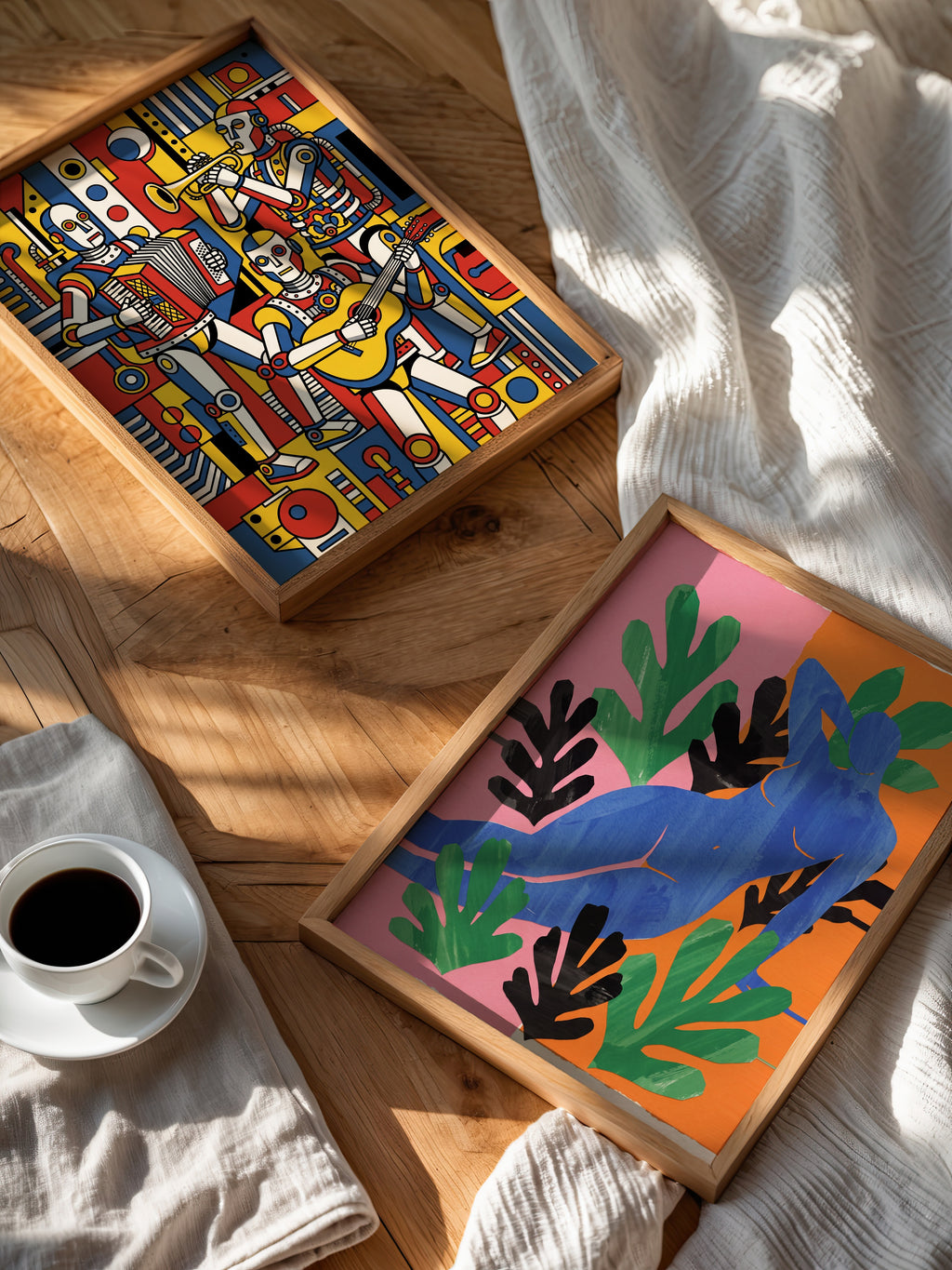 Henri Matisse Woman among Leaves Poster – två posters i rum 2