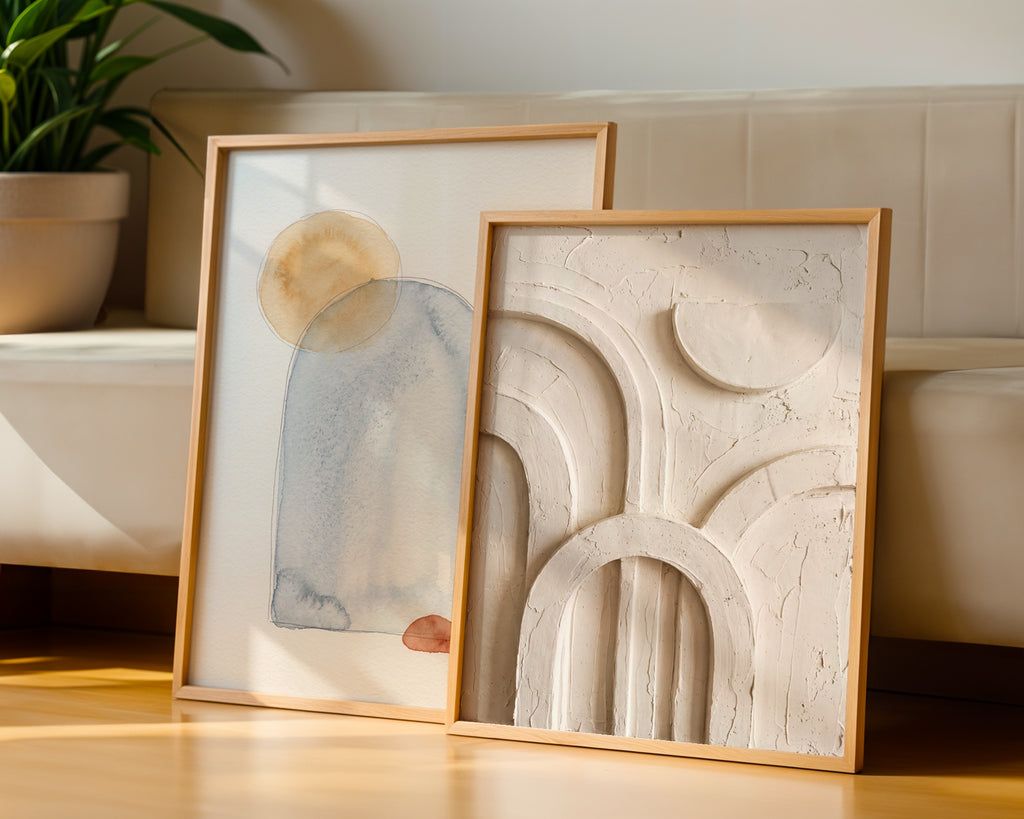 Plaster Arches Poster – två posters i rum 3