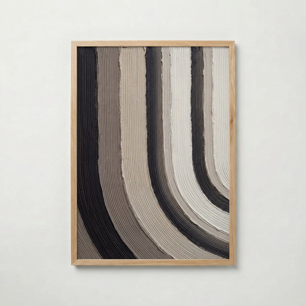 Charcoal Cascade Poster – ekram