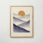 Indigo Mountains Poster – ekram