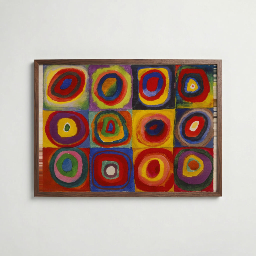 Wassily Kandinsky Squares with Concentric Circles 1913 Poster – valnötsram