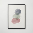 Pebble Balance Poster – svart ram