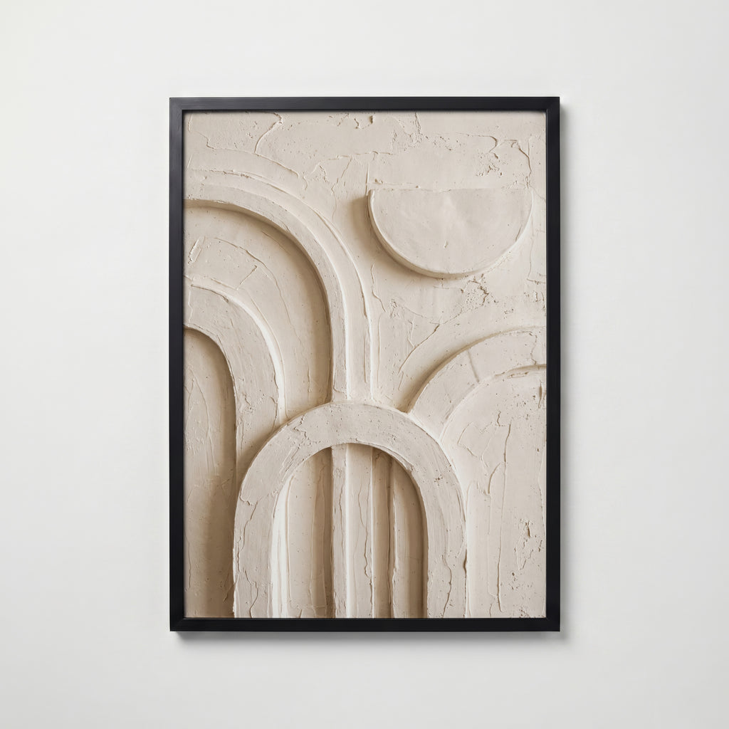 Plaster Arches Poster – svart ram