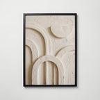 Plaster Arches Poster – svart ram