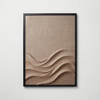 Plaster Waves Poster – svart ram