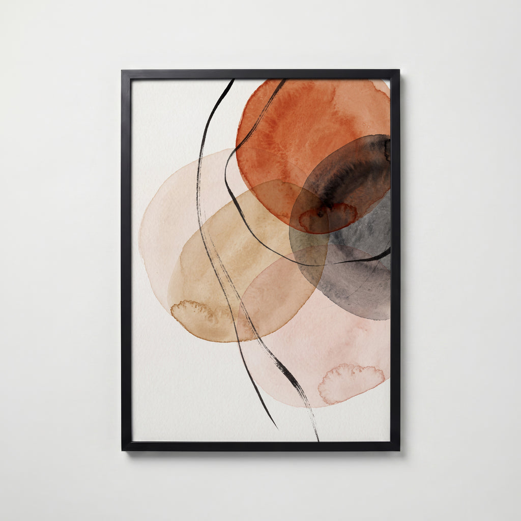 Rust and Ink Poster – svart ram