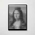 Waveform Stripes Poster – svart ram