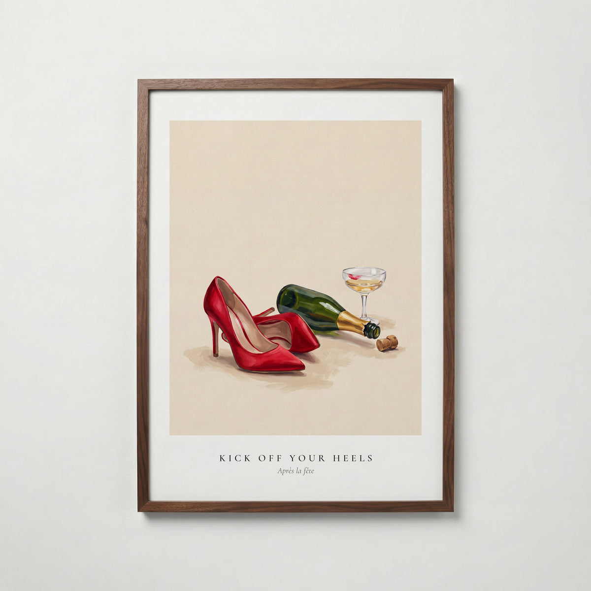 Lipstick and Linen Poster – valnötsram