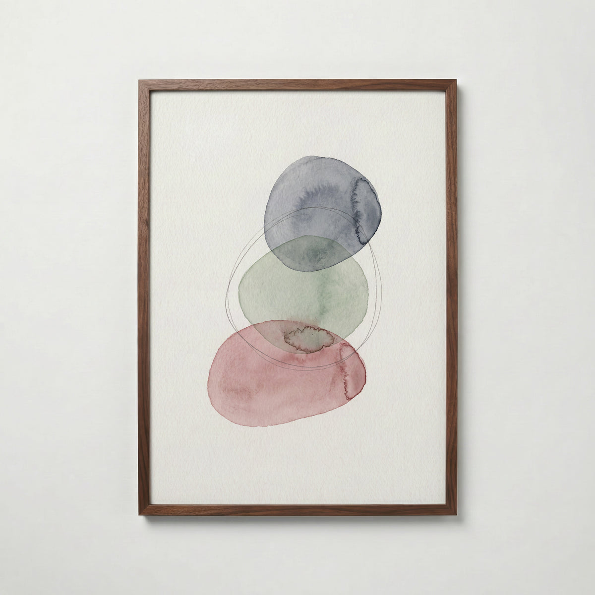 Pebble Balance Poster – valnötsram