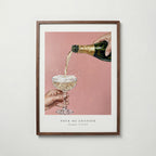 Pour Me Another Champagne Poster – valnötsram
