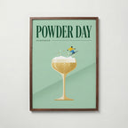 Powder Day Champagne Poster – valnötsram