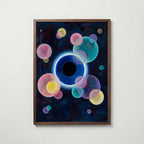 Wassily Kandinsky Night Circles Poster – valnötsram