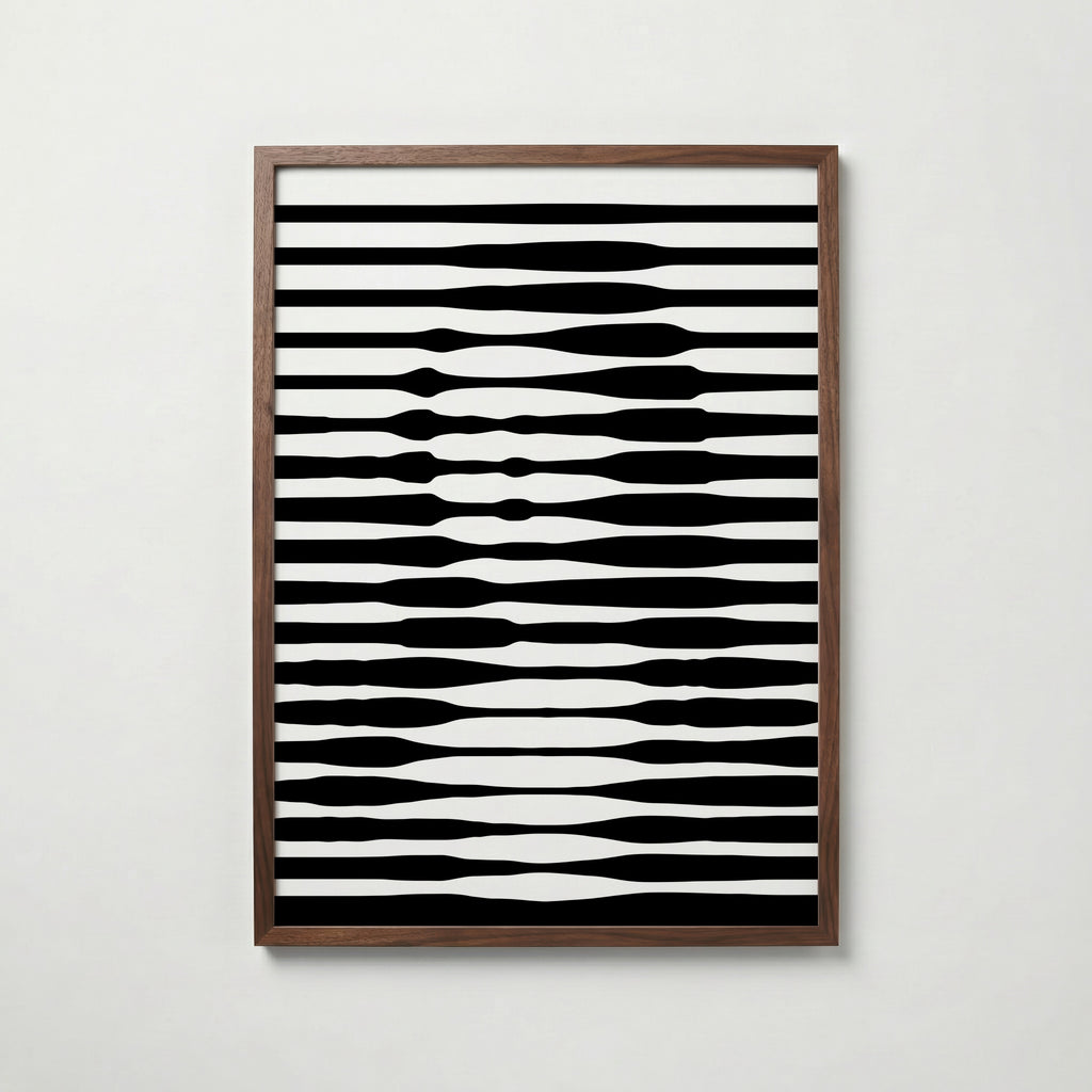 Waveform Stripes Poster – valnötsram