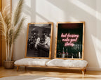 Bad Decisions Make Good Stories Poster – två posters i rum 3