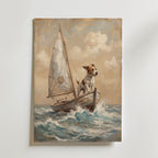 Captain Terrier Poster – canvas utan passepartout