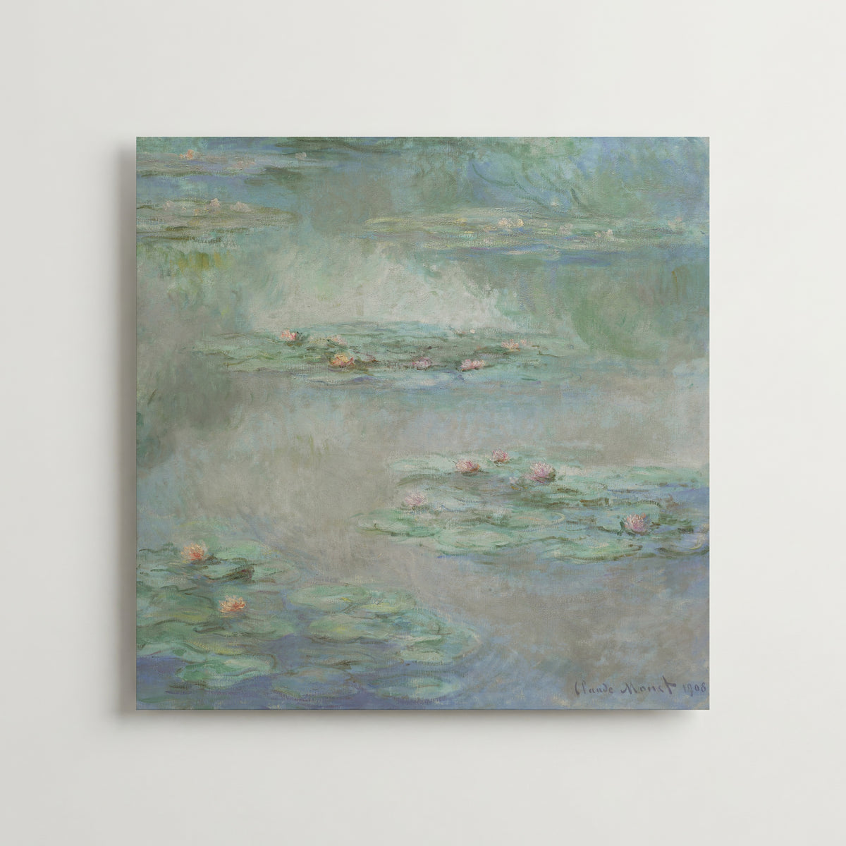 Claude Monet Waterlilies poster i olika storlekar – välj rätt mått hos Bozetto i hög kvalitet
