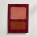 Colour Field in Crimson Poster – canvas utan passepartout