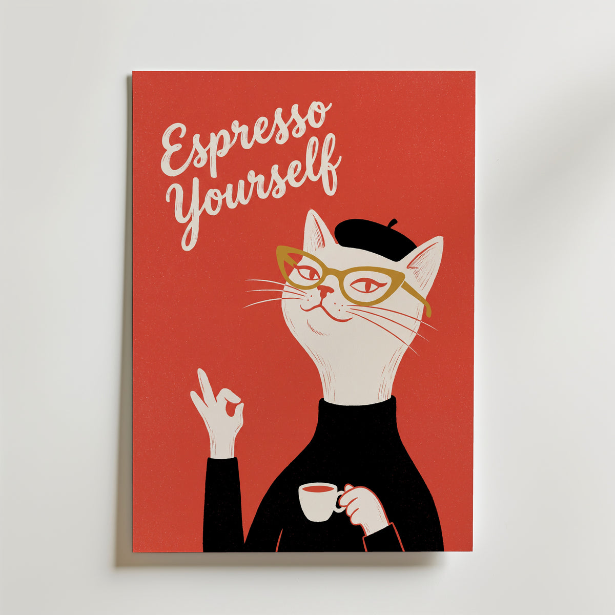 Espresso Yourself Poster – canvas utan passepartout