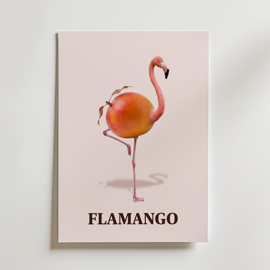 Flamango Poster – canvas utan passepartout