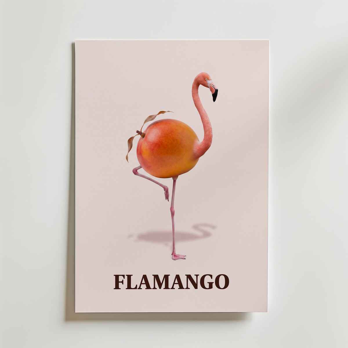 Flamango Poster – canvas utan passepartout