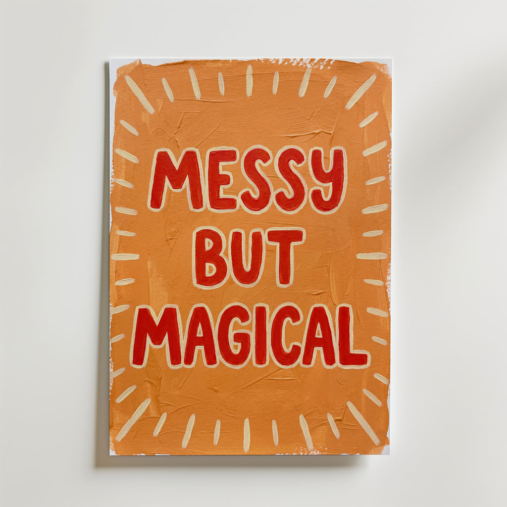 Messy but Magical Poster – canvas utan passepartout