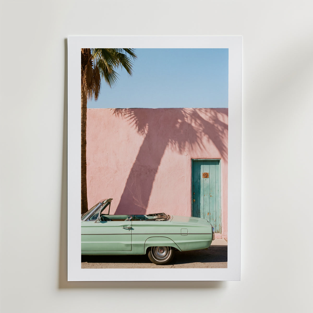 Motel Afternoon Poster – med passepartout