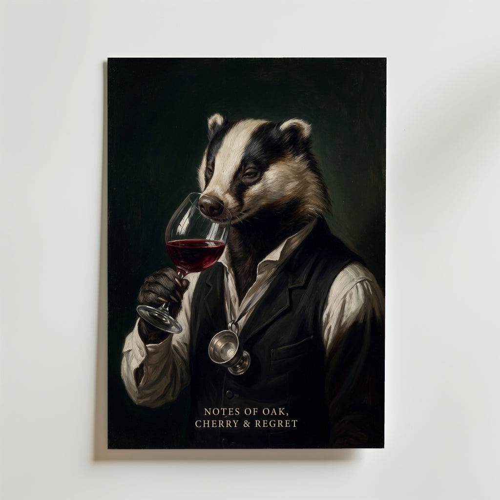 Notes of Oak, Cherry & Regret Poster – canvas utan passepartout