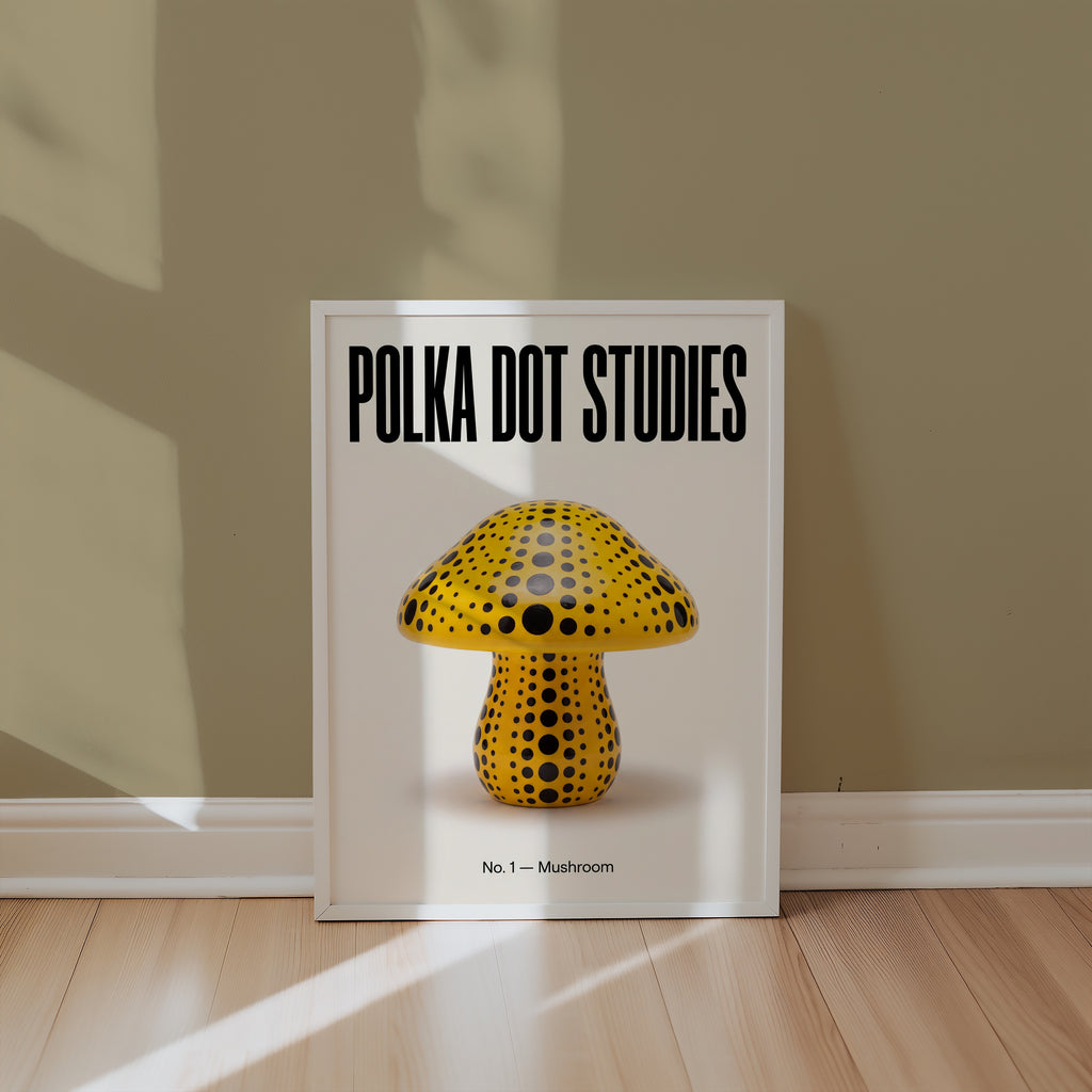 Polka Dot Mushroom Poster – i rum 1