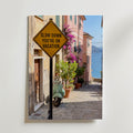Slow Down You're on Vacation Poster – canvas utan passepartout