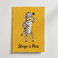Stripe a Pose Poster – canvas utan passepartout