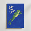 Take the Leap Poster – canvas utan passepartout