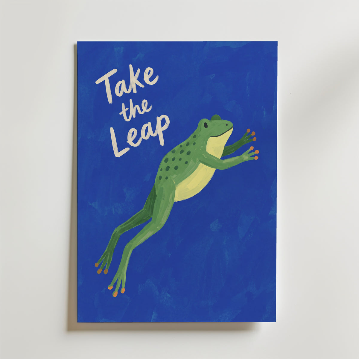 Take the Leap Poster – canvas utan passepartout