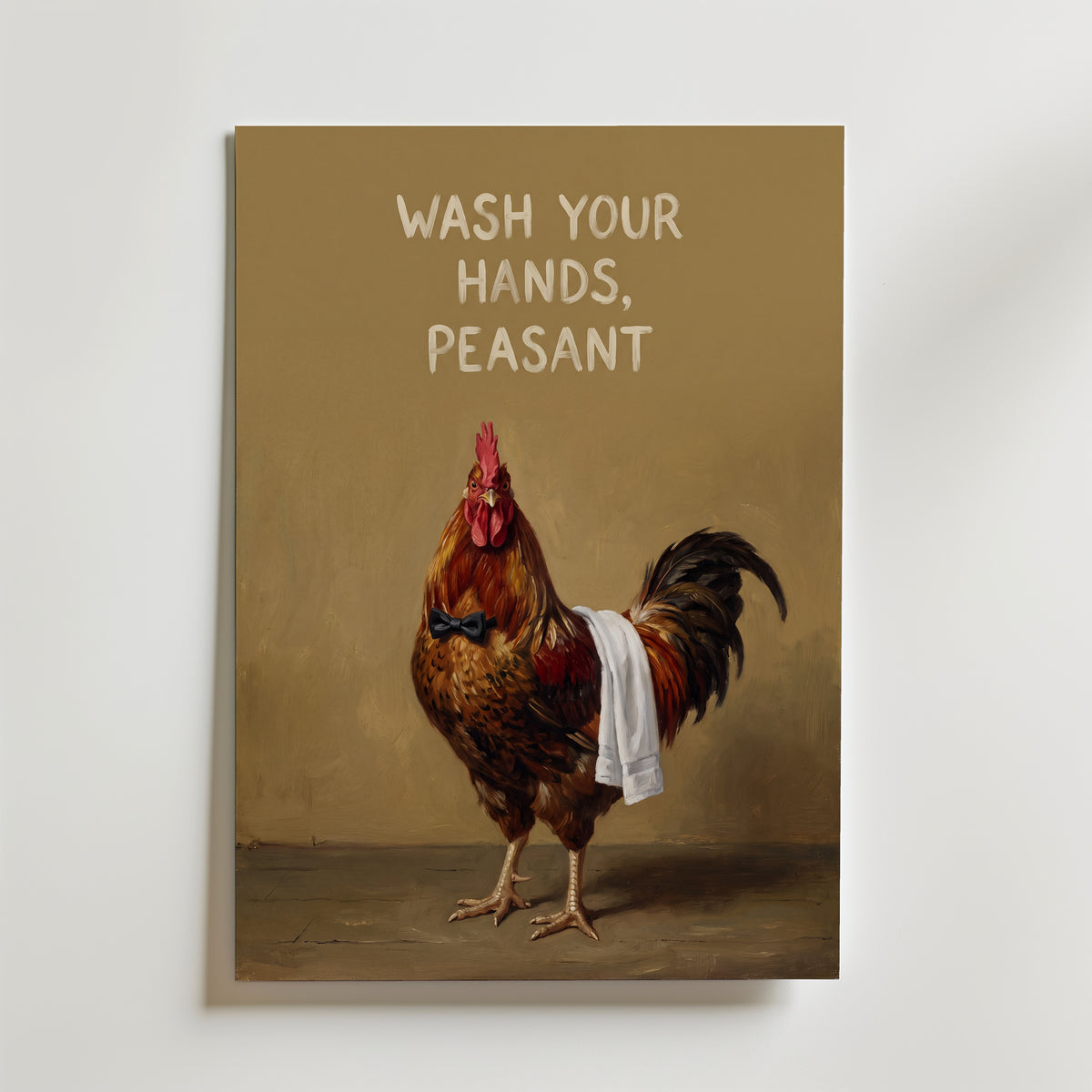 Wash Your Hands, Peasant Poster – canvas utan passepartout