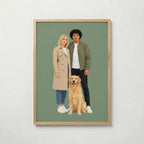 Flat Portrait-poster i ekram